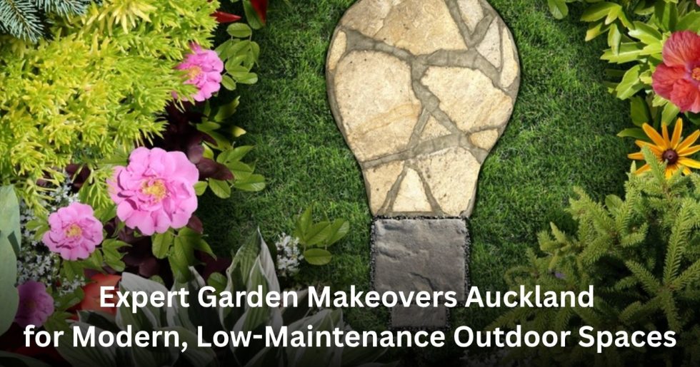 modern garden makeover design with decorative plants, flowers, and landscaped outdoor space in Auckland