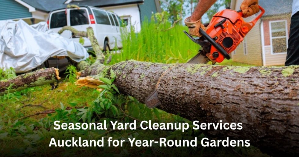 professional yard cleanup service removing fallen branches and garden waste in Auckland